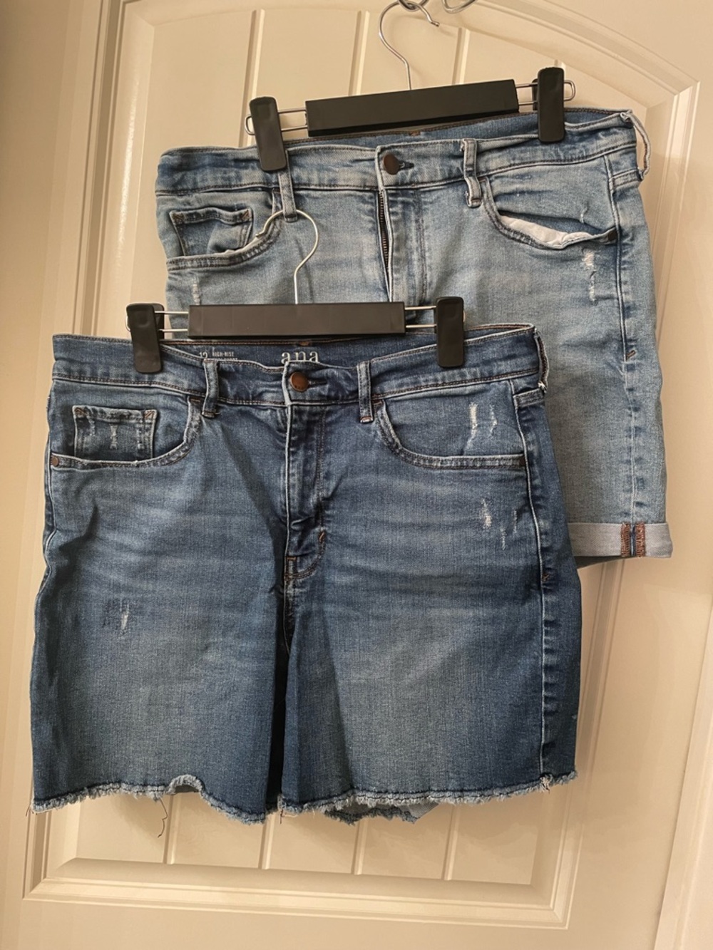 a.n.a Light Blue High-Rise Jean Shorts